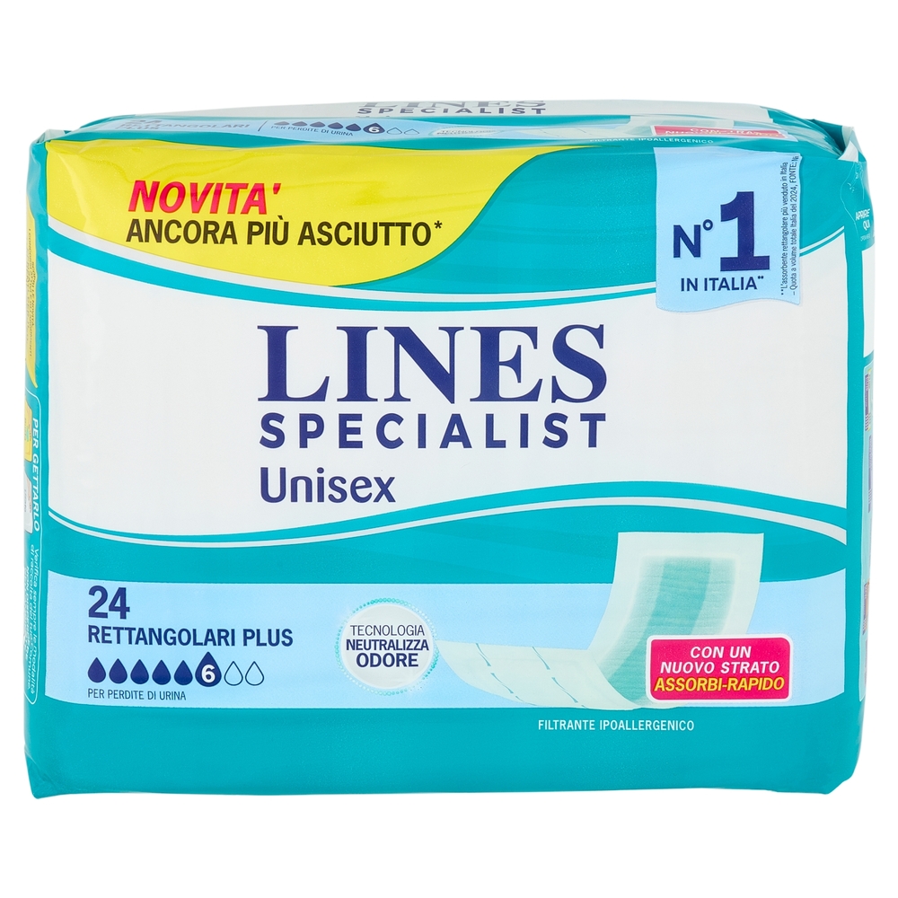 Lines Specialist Unisex Rettangolari Plus 24 pz